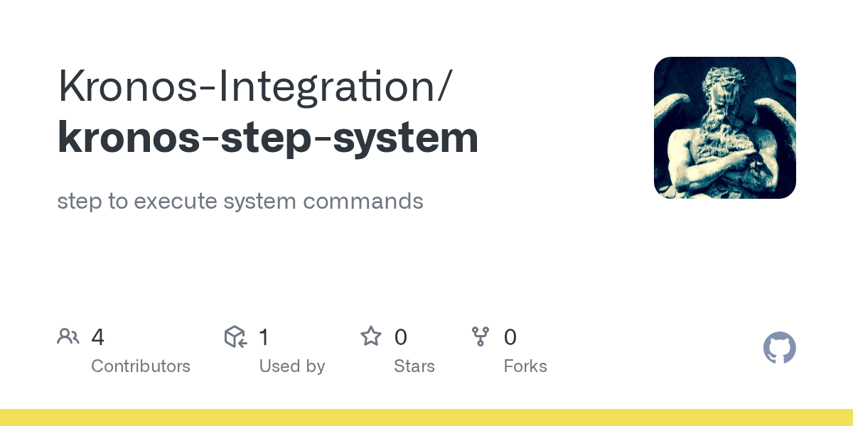 GitHub KronosIntegration/kronosstepsystem step to execute system