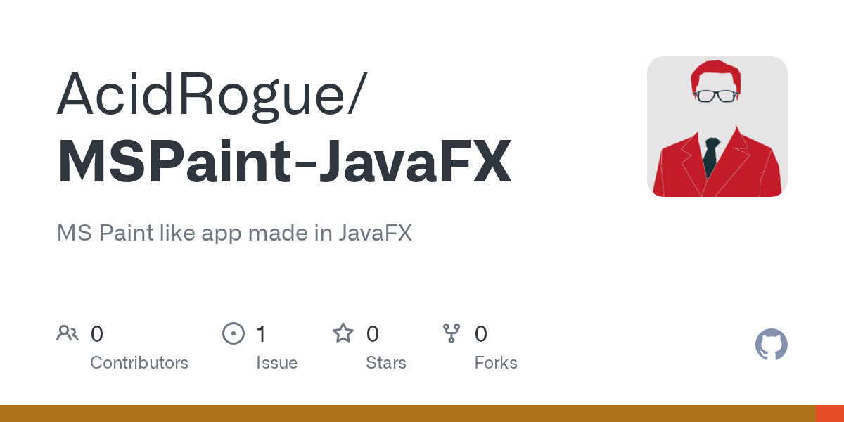 GitHub AcidRogue/MSPaintJavaFX MS Paint like app made in JavaFX
