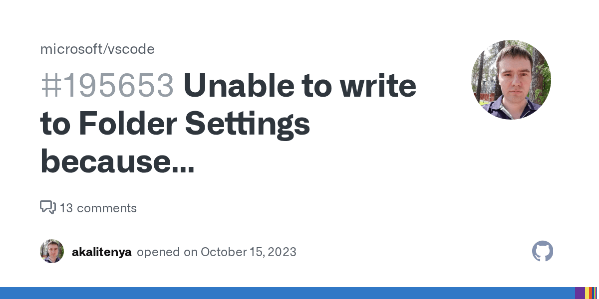 Unable to write to Folder Settings because workbench.editor.empty.hint