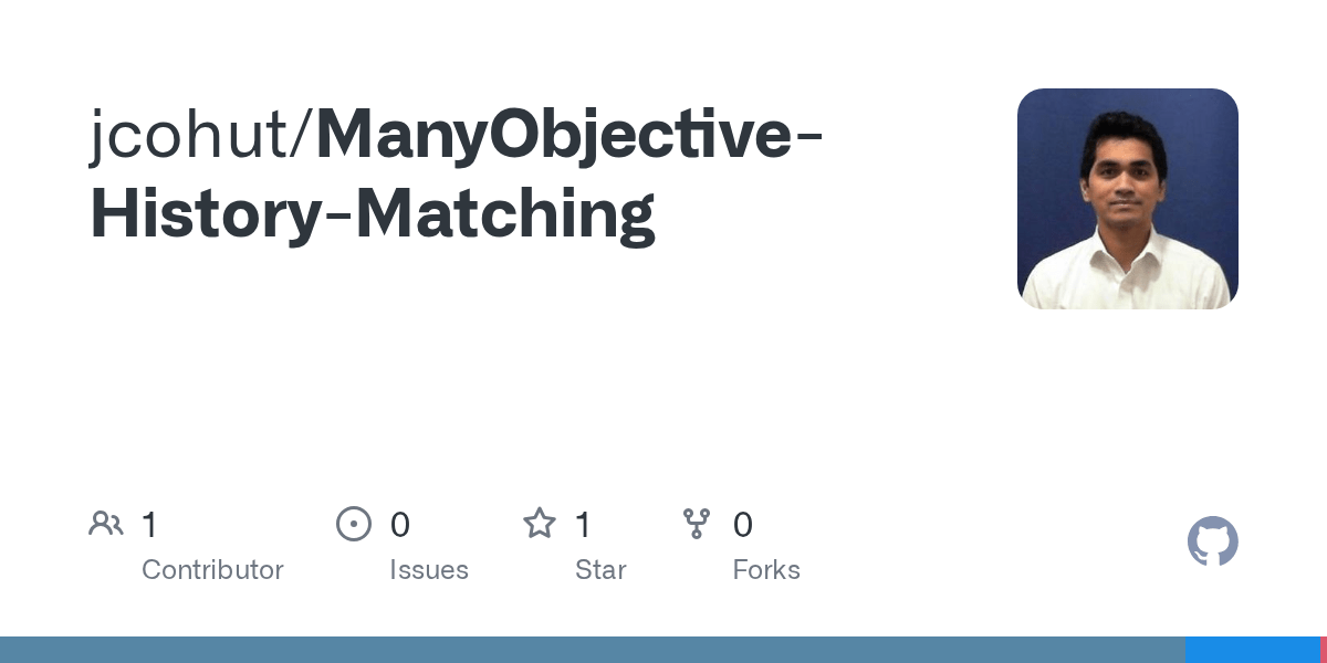 GitHub jcohut/ManyObjectiveHistoryMatching