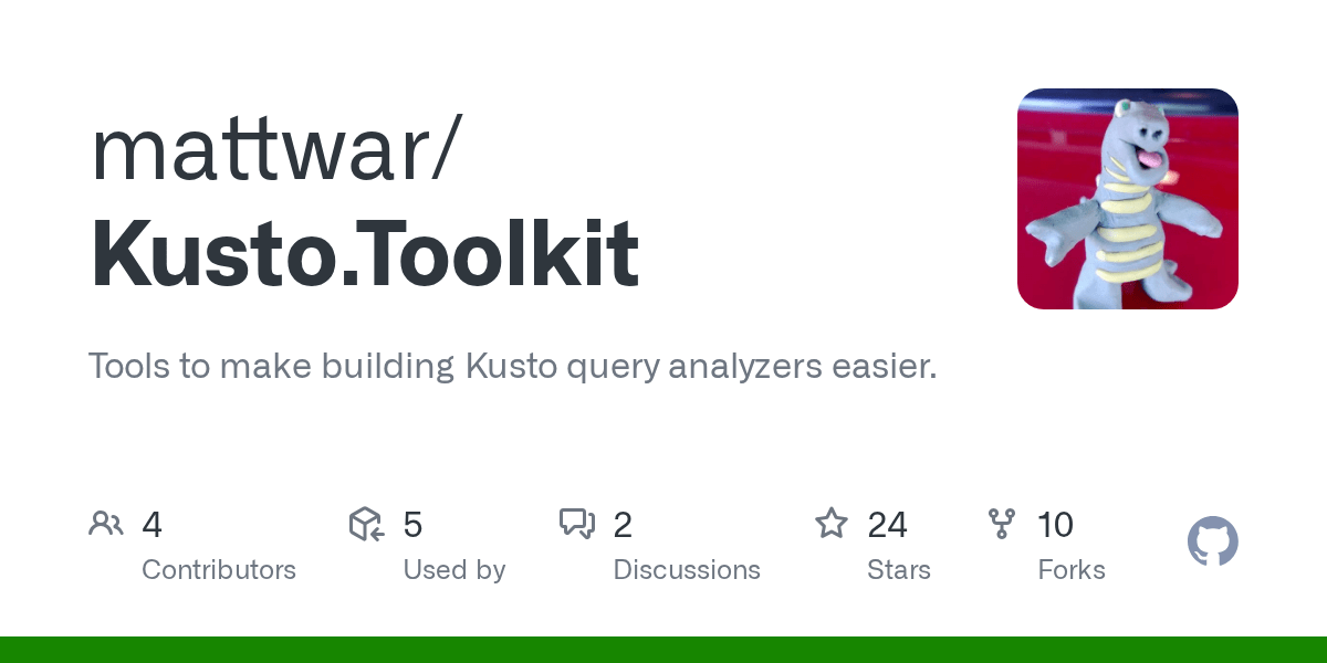 GitHub mattwar/Kusto.Toolkit Tools to make building Kusto query