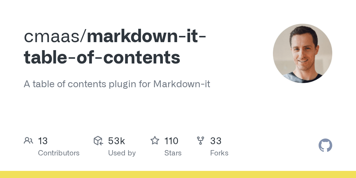 markdownittableofcontents/fullexample.html at master · cmaas