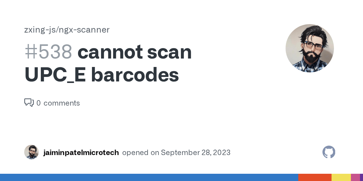 cannot scan UPC_E barcodes · Issue 538 · zxingjs/ngxscanner · GitHub