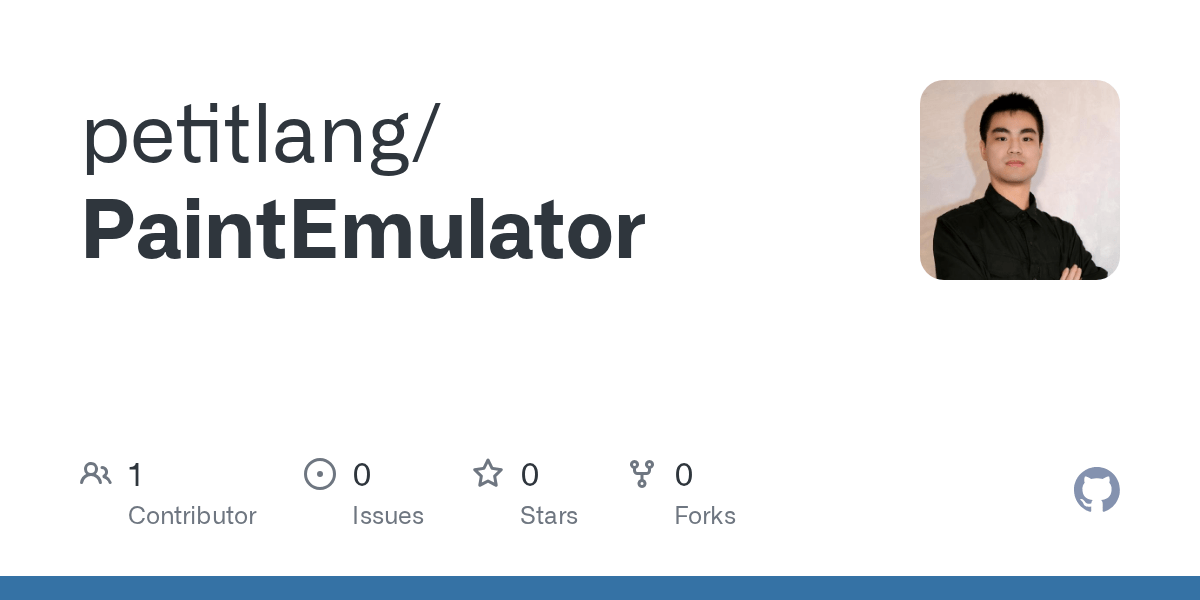 GitHub petitlang/PaintEmulator