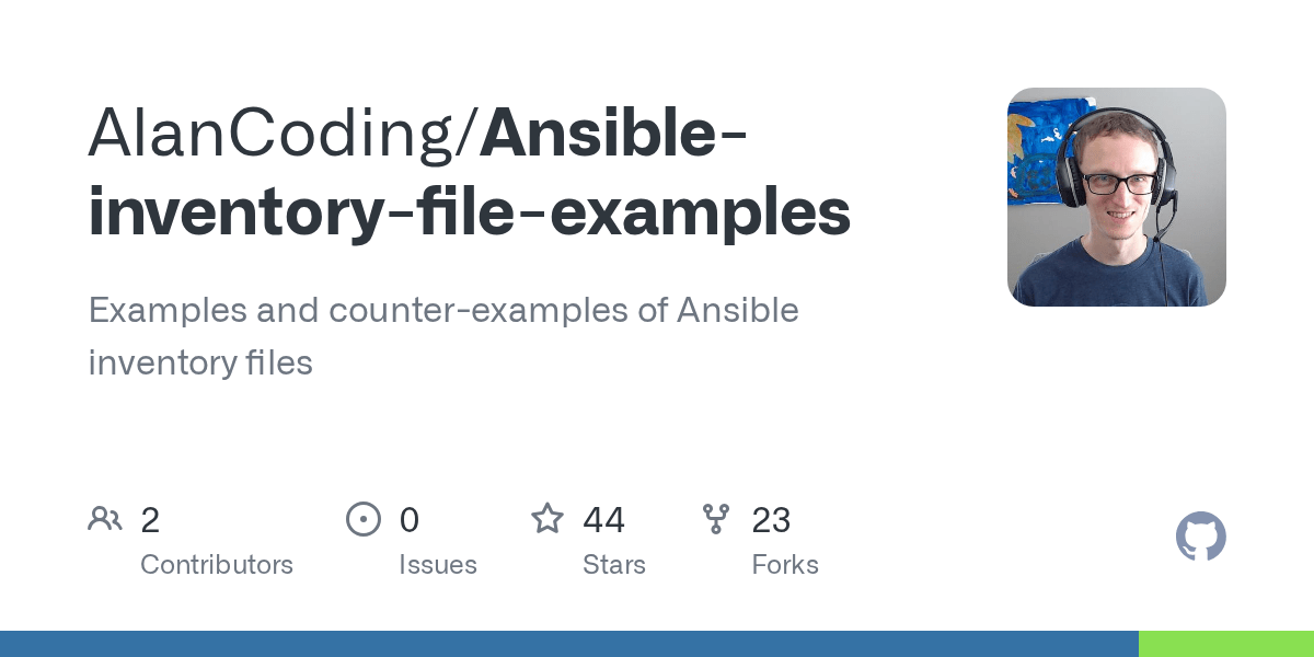 GitHub AlanCoding/Ansibleinventoryfileexamples Examples and