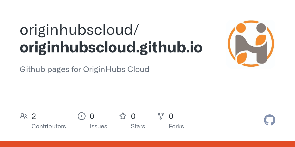GitHub originhubscloud/originhubscloud.github.io Github pages for