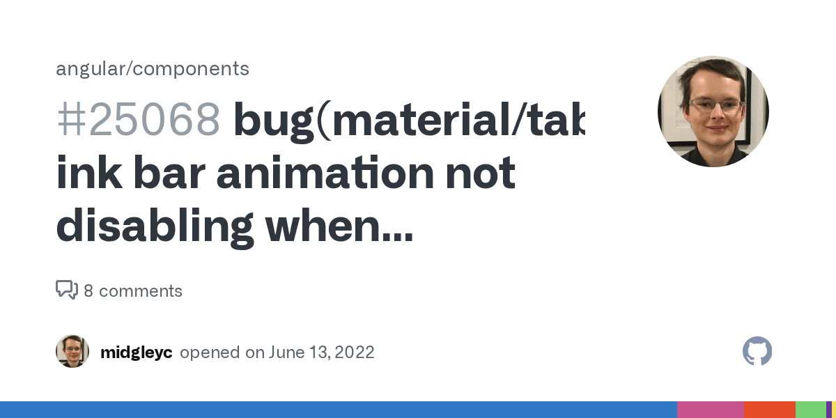 bug(material/tabs) ink bar animation not disabling when