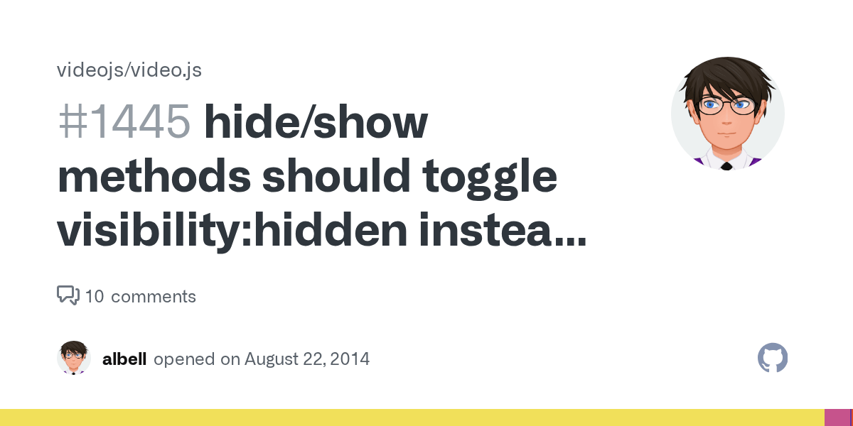 hide/show methods should toggle visibilityhidden instead of display