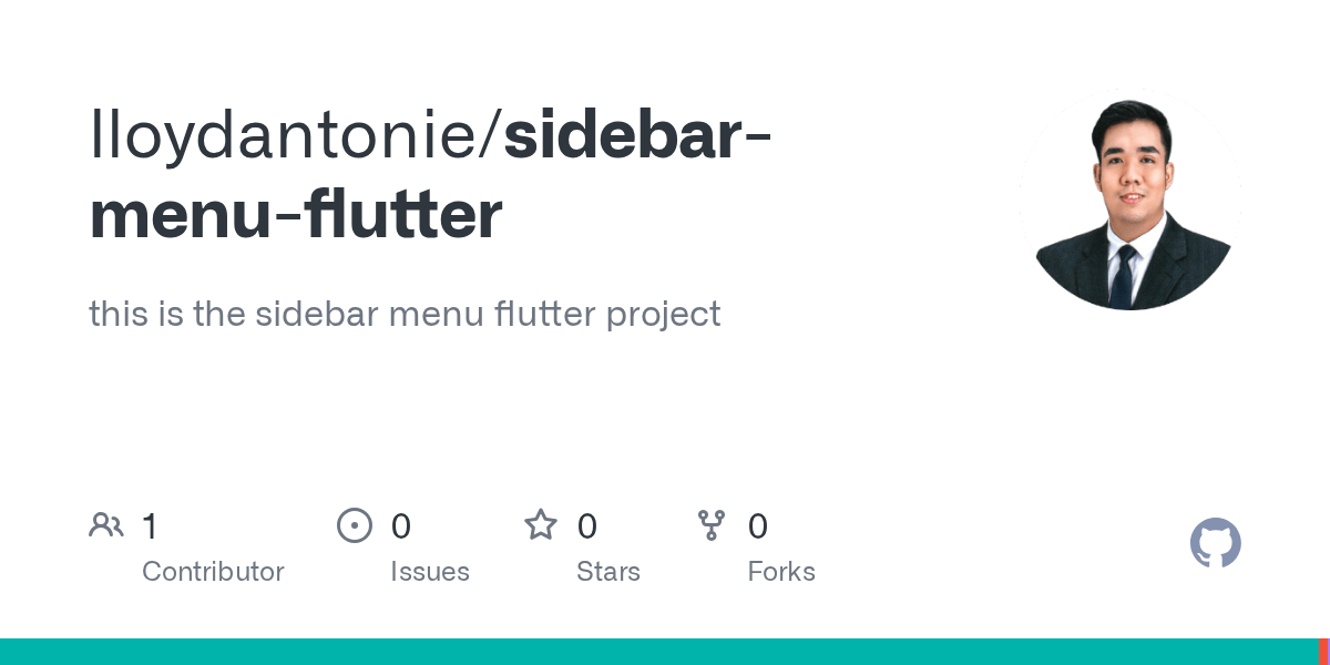 GitHub lloydantonie/sidebarmenuflutter this is the sidebar menu