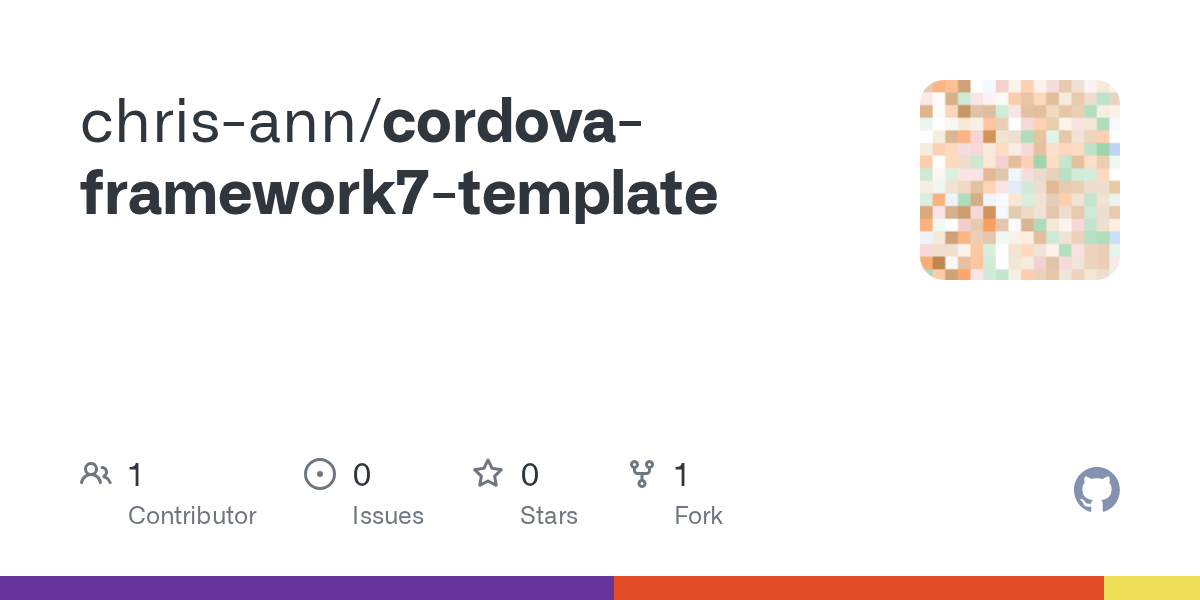 GitHub chrisann/cordovaframework7template