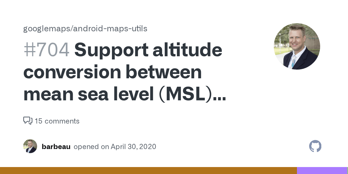 Support altitude conversion between mean sea level (MSL) and WGS84