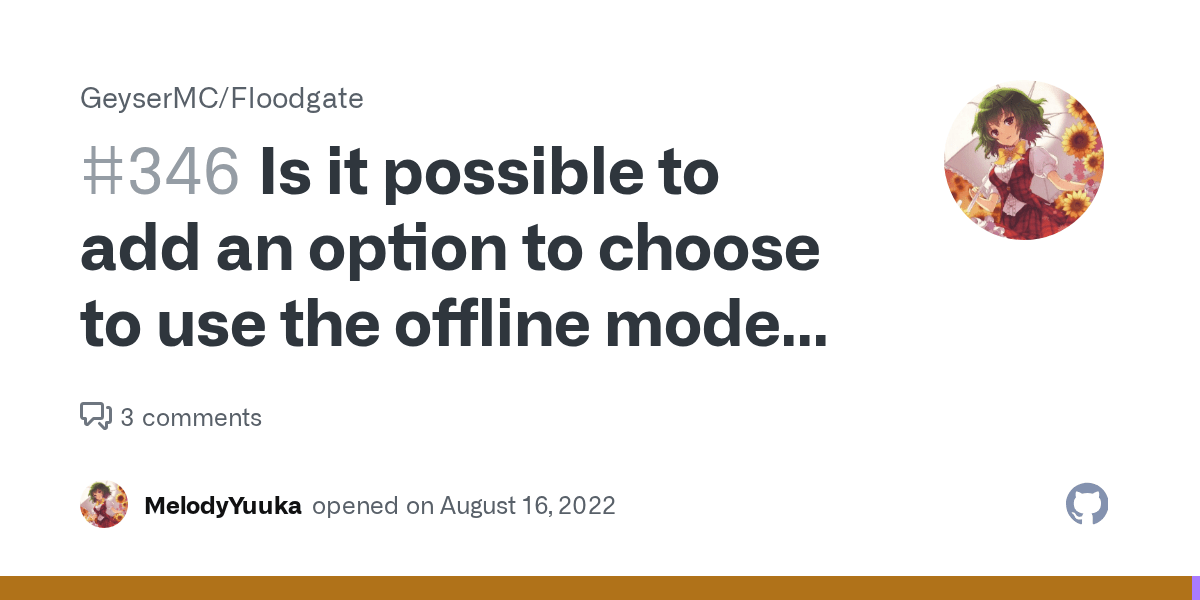 Is it possible to add an option to choose to use the offline mode UUID
