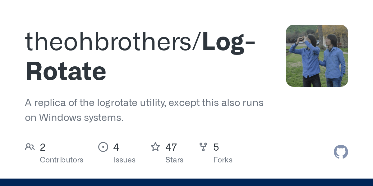GitHub theohbrothers/LogRotate A replica of the logrotate utility