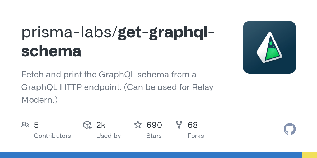 GitHub prismalabs/getgraphqlschema Fetch and print the GraphQL