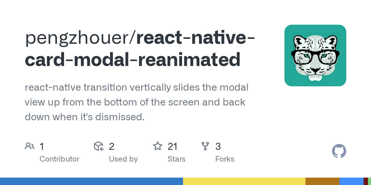 GitHub pengzhouer/reactnativecardmodalreanimated reactnative
