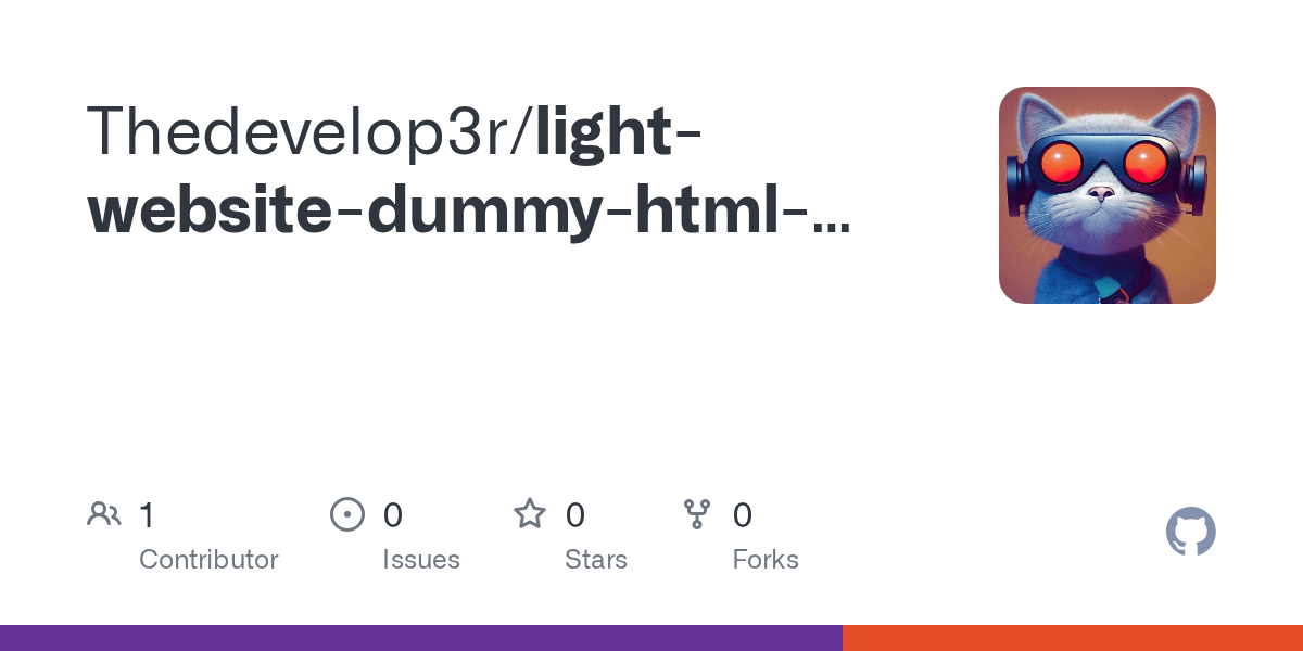 GitHub Thedevelop3r/lightwebsitedummyhtmlcssjavascript