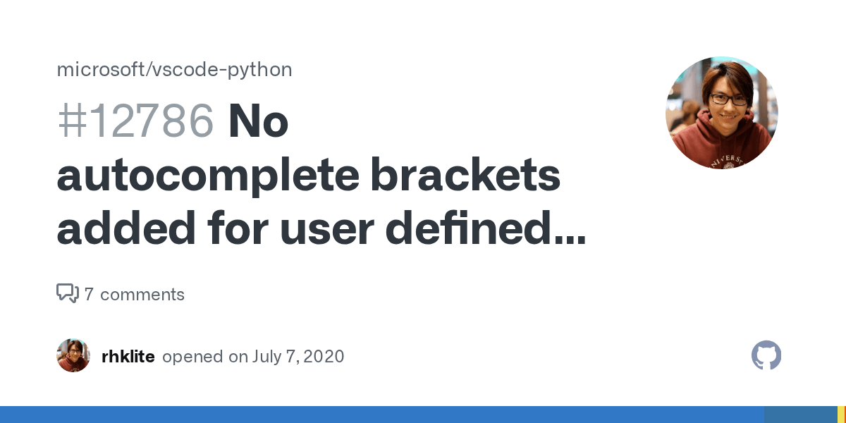 No brackets added for user defined function with python