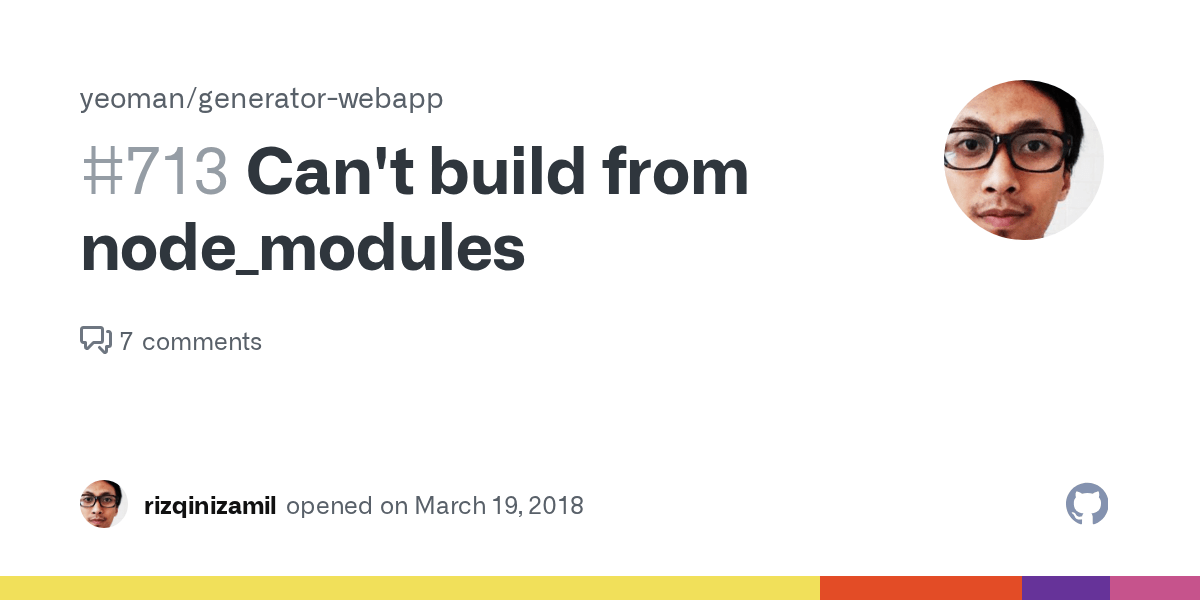 Can't build from node_modules · Issue 713 · yeoman/generatorwebapp