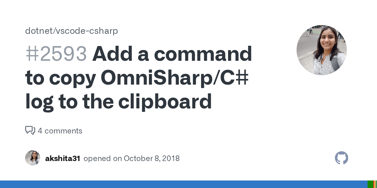 Add a command to copy OmniSharp/C log to the clipboard · Issue 2593