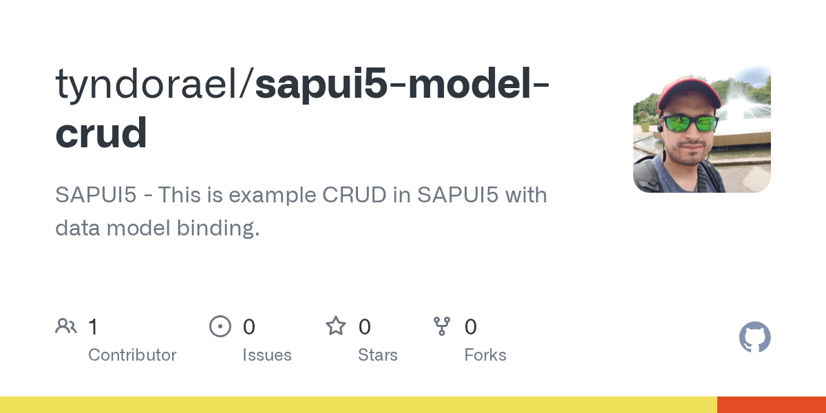 GitHub tyndorael/sapui5modelcrud SAPUI5 This is example CRUD in