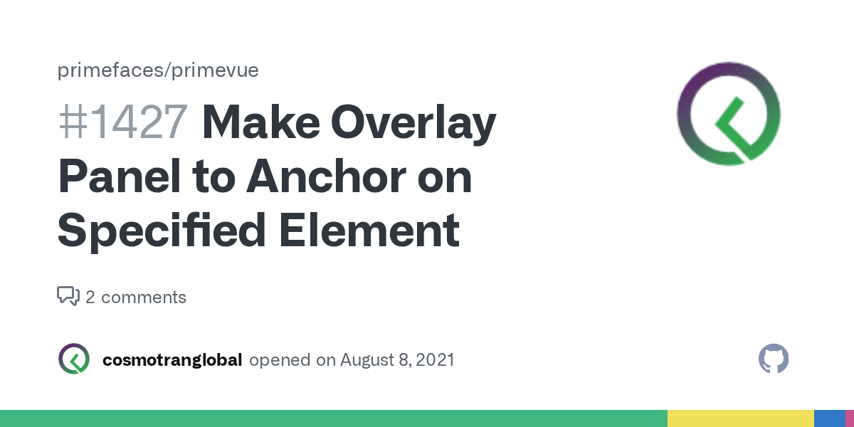 Make Overlay Panel to Anchor on Specified Element · Issue 1427