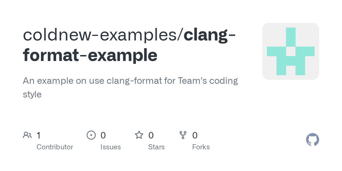 GitHub coldnewexamples/clangformatexample An example on use clang