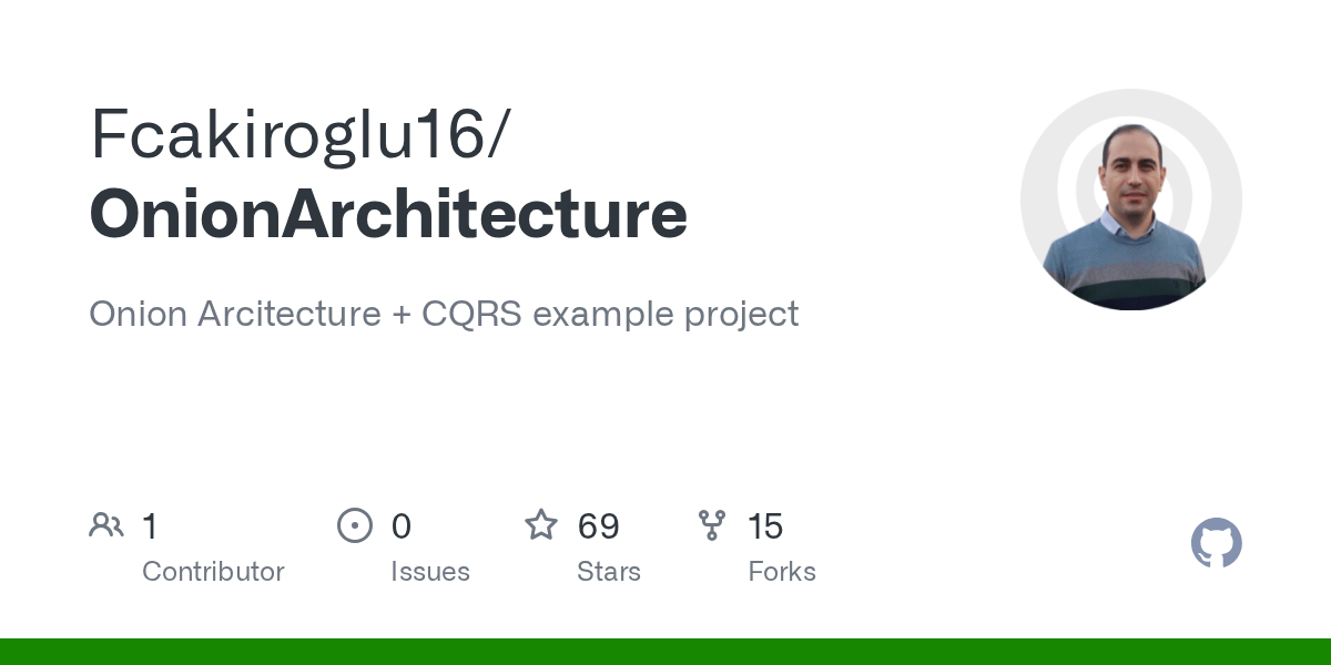 GitHub Fcakiroglu16/OnionArchitecture Onion Arcitecture + CQRS