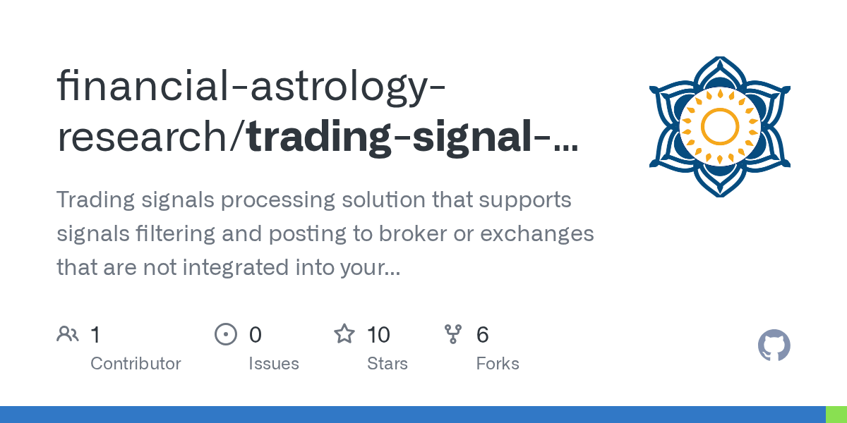 GitHub financialastrologyresearch/tradingsignalprocessing