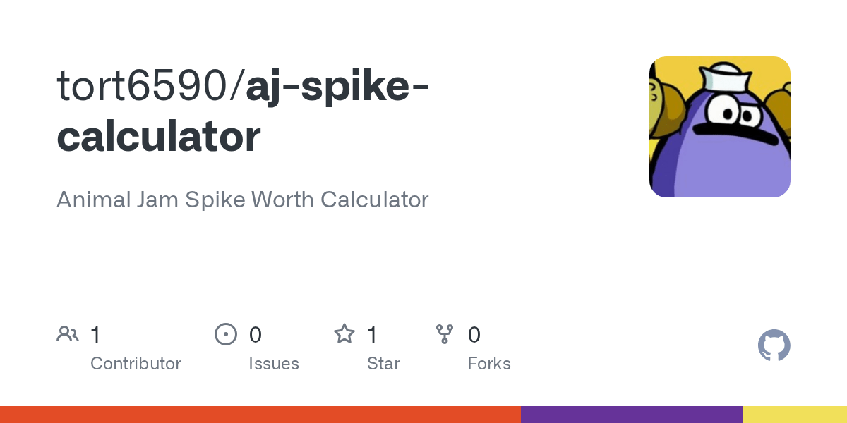 GitHub tort6590/ajspikecalculator Animal Jam Spike Worth Calculator(03)