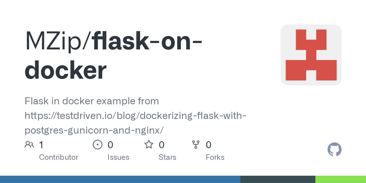 GitHub MZip/flaskondocker Flask in docker example from https//testdriven.io/blog