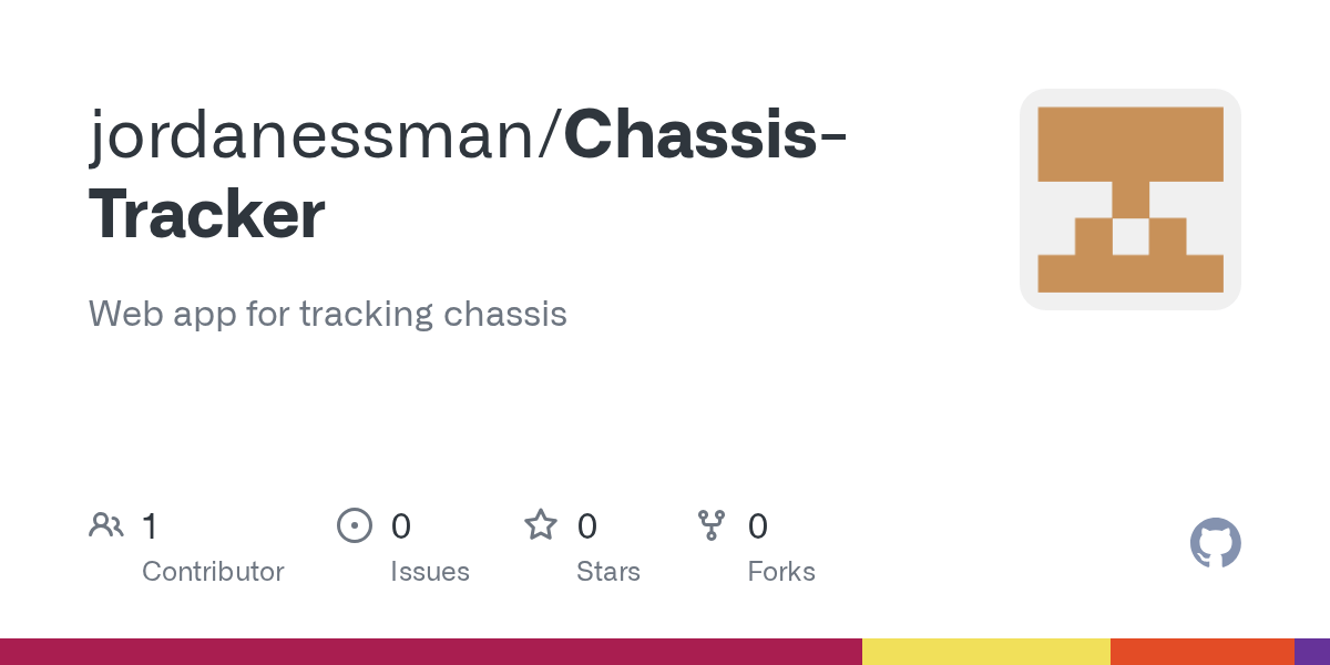 GitHub jordanessman/ChassisTracker  app for tracking chassis