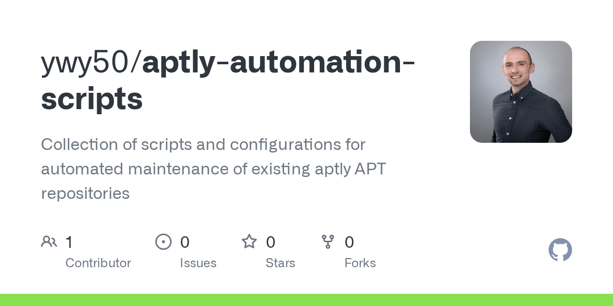 GitHub ywy50/aptlyautomationscripts Collection of scripts and