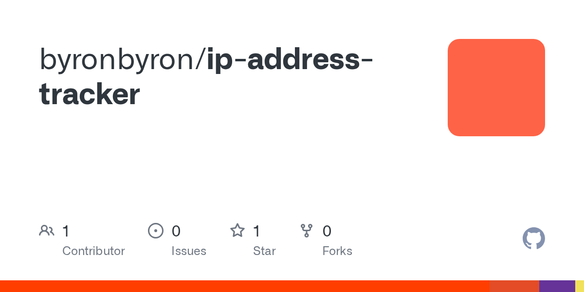 GitHub byronbyron/ipaddresstracker