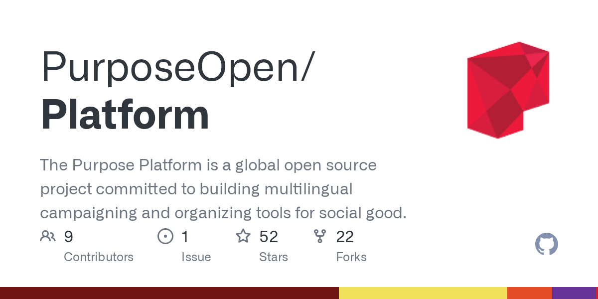 GitHub PurposeOpen/Platform The Purpose Platform is a global open
