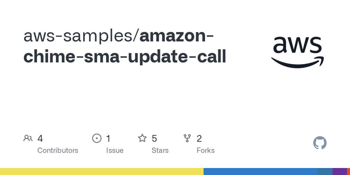 GitHub awssamples/amazonchimesmaupdatecall