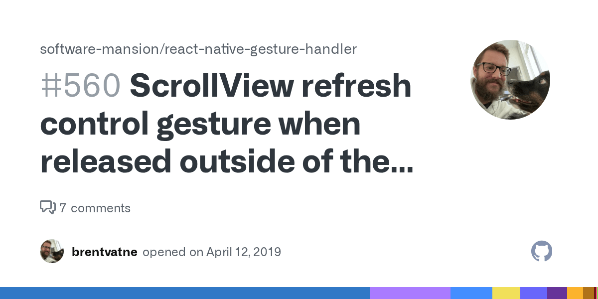 ScrollView refresh control gesture when released outside of the screen
