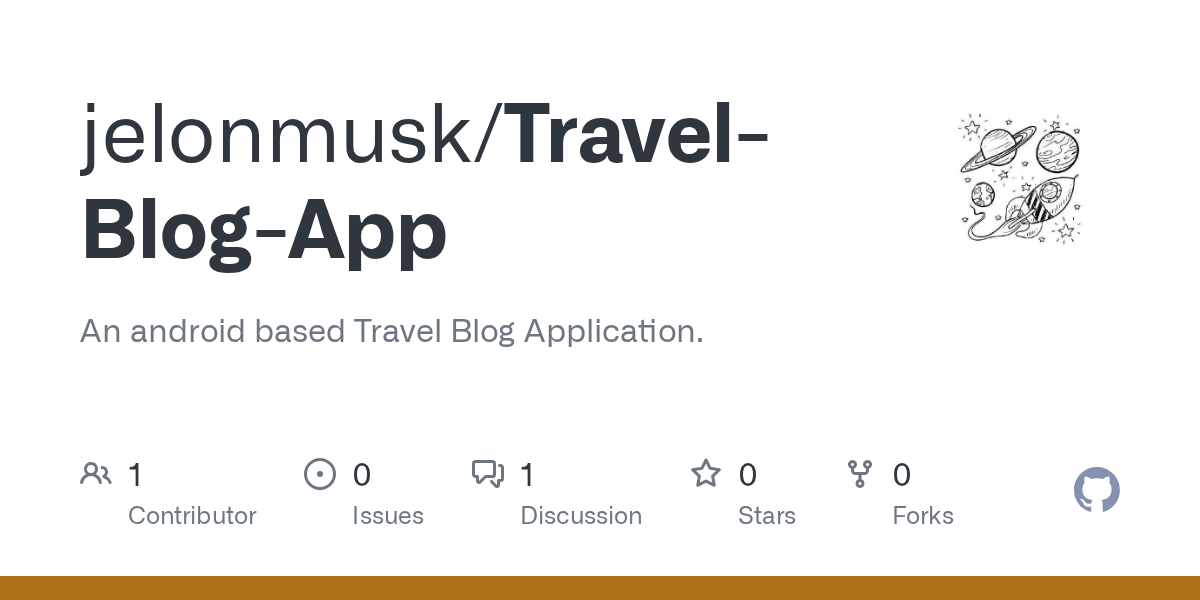 GitHub jelonmusk/TravelBlogApp An android based Travel Blog