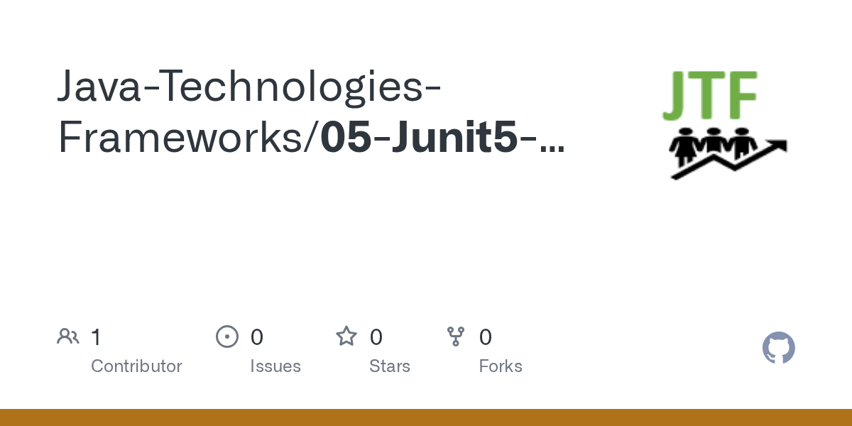 GitHub JavaTechnologiesFrameworks/05Junit5PoerMockitoApp