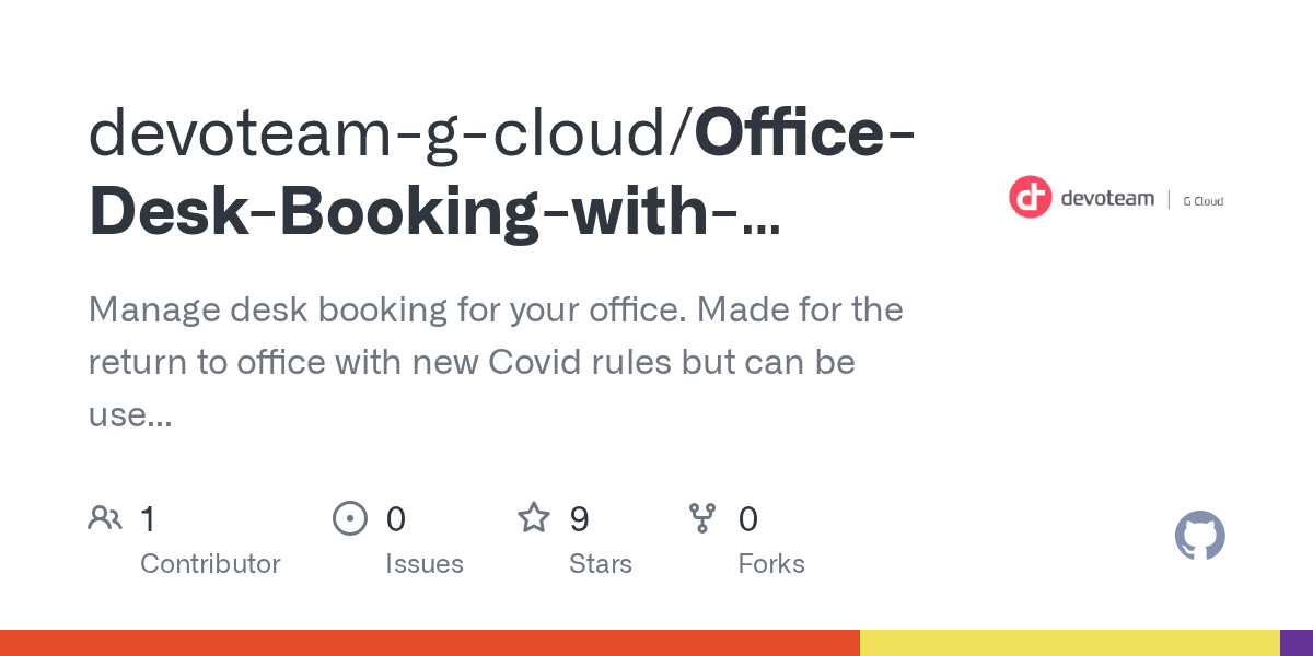 GitHub devoteamgcloud/OfficeDeskBookingwithAppsScript Manage