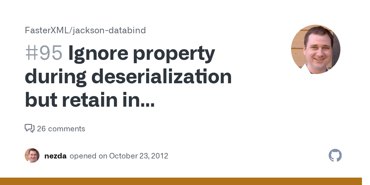 Ignore property during deserialization but retain in serialization not