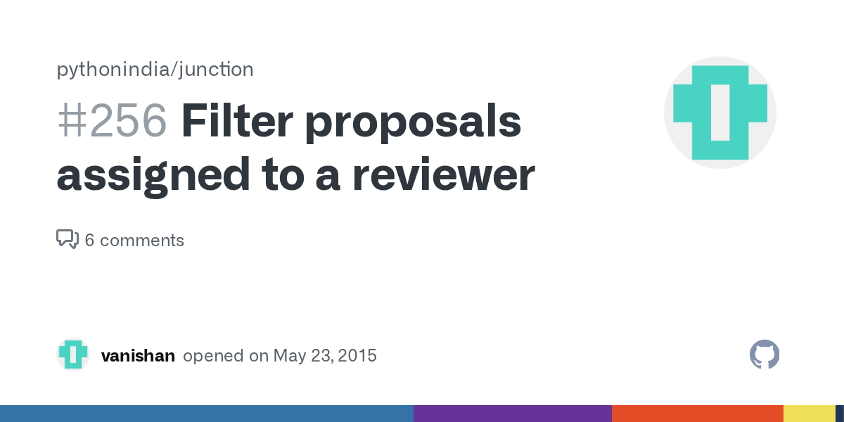 Filter proposals assigned to a reviewer · Issue 256 · pythonindia