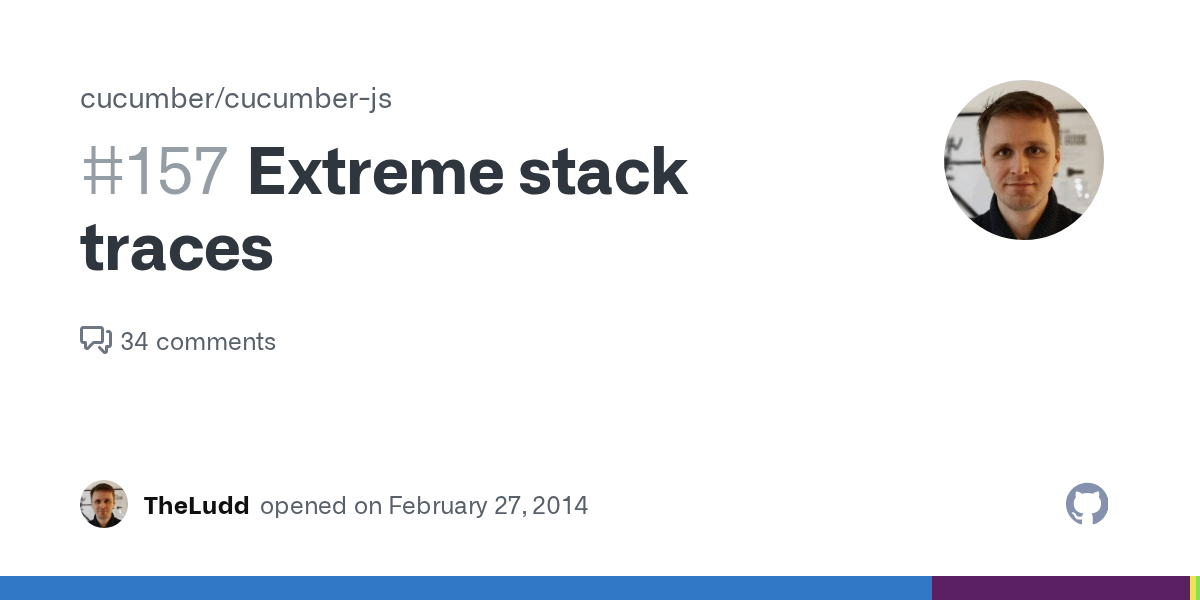 Extreme stack traces · Issue 157 · cucumber/cucumberjs · GitHub