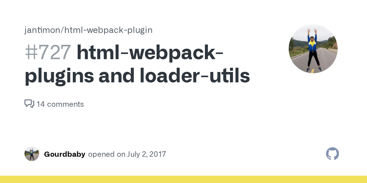 htmlwebpackplugins and loaderutils · Issue 727 · jantimon/html