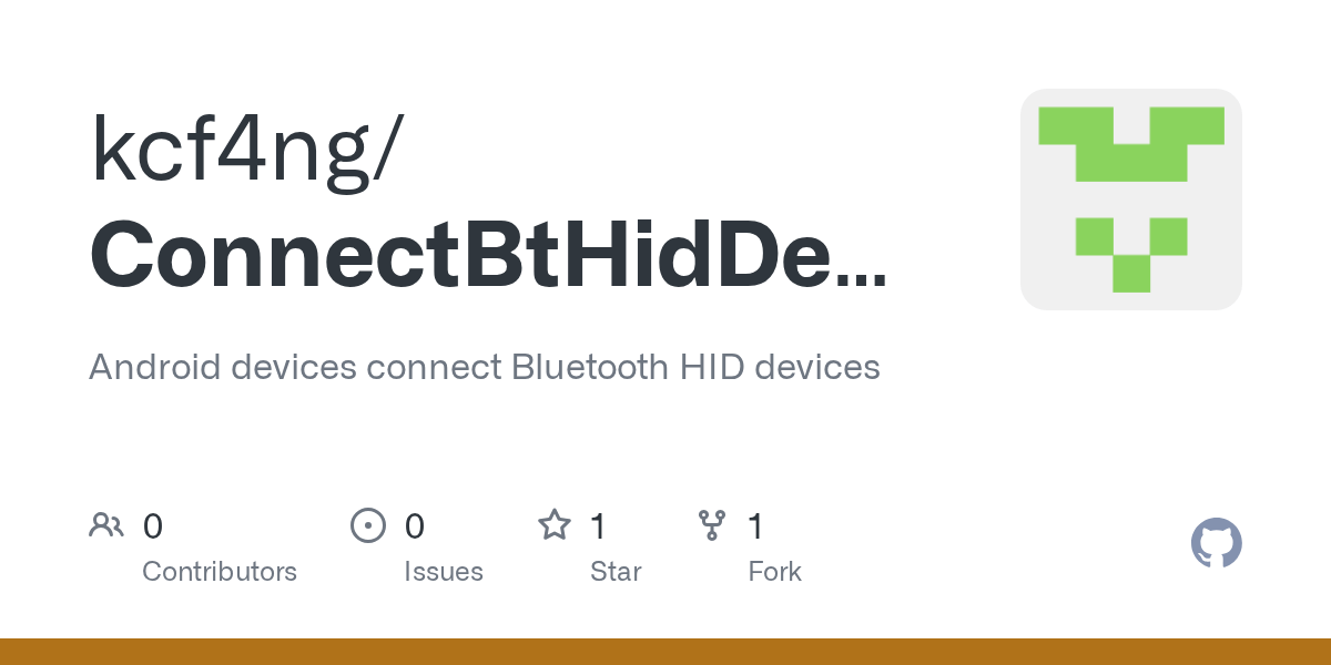 GitHub kcf4ng/ConnectBtHidDemo Android devices connect Bluetooth HID