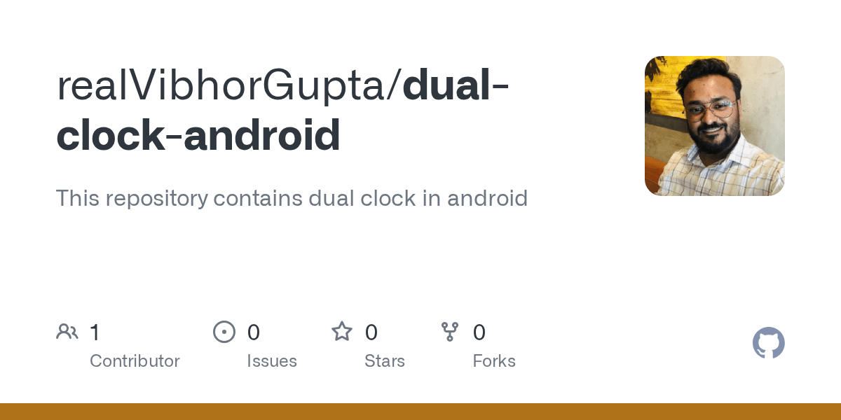 GitHub vibhgupta/dualclockandroid This repository contains dual clock in android
