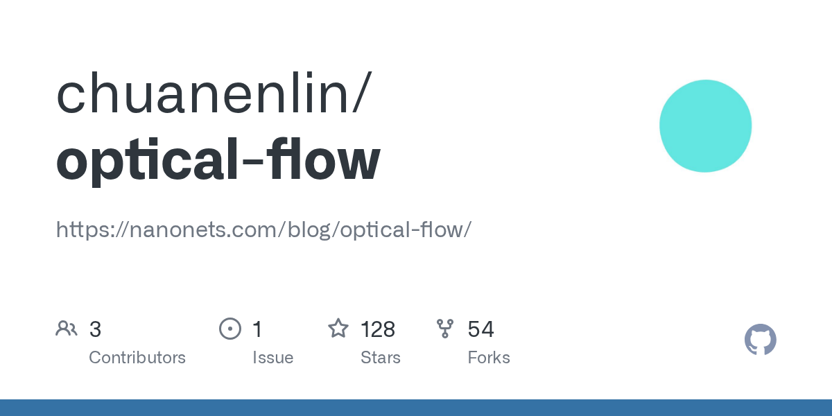 GitHub chuanenlin/opticalflow