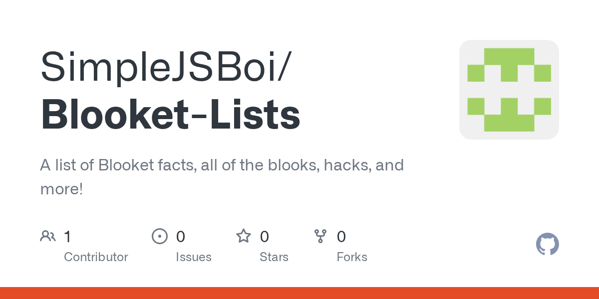 GitHub SimpleJSBoi/BlooketLists A list of Blooket facts, all of the