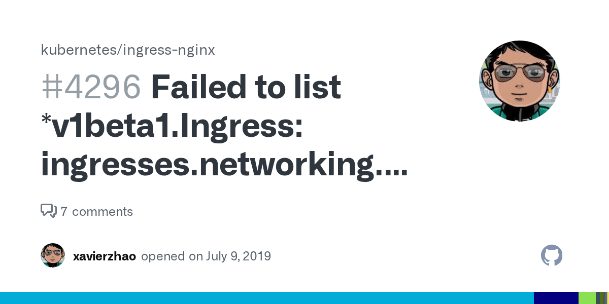 Failed to list *v1beta1.Ingress is forbidden · Issue 4296