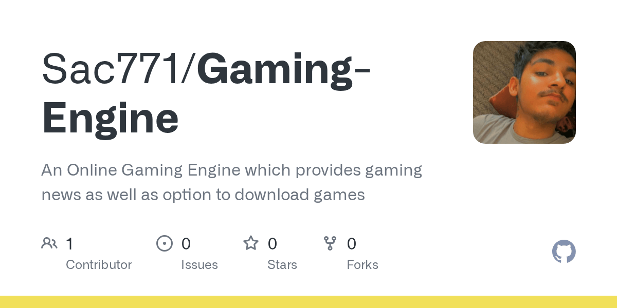 GitHub Sac771/GamingEngine An Online Gaming Engine which provides