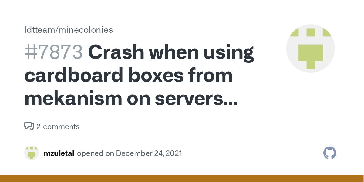Crash when using cardboard boxes from mekanism on servers (1.16